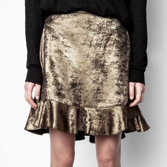Zadig & Voltaire Gold Skirt - Picture 4 of 5